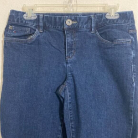 TOMMY HILFIGER Women's Spirit Crop Blue Denim Jeans Size 8 - Picture 2 of 7